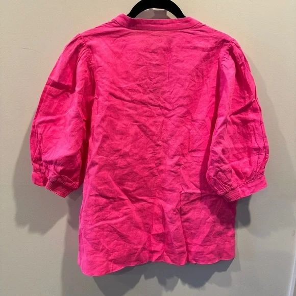 Lily Pulitzer Women's Pink linen Top - Picture 5 of 5